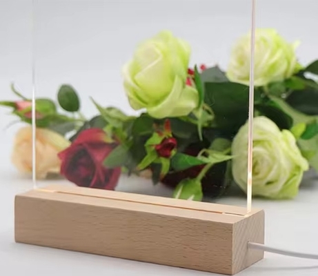 kupować Przejrzystość Led Acrylic Stand With Pen Desktop Przypomnienie światła tablicy wiadomości online manufacture