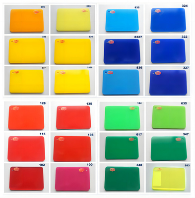 kupować 3mm 1220*1830mm Kolorowy arkusz akrylowy 4 x 6 Panel akrylowy z tworzyw sztucznych Opracować nowy produkt Gorąco sprzedawane Cienkie kolorowe arkusze akrylowe online manufacture
