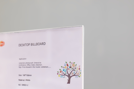 kupować Przejrzysty pleksyglas T-formatowy Acrylowy Płytkownik Desktop Billboard Biuro spotkań Hotel online manufacture