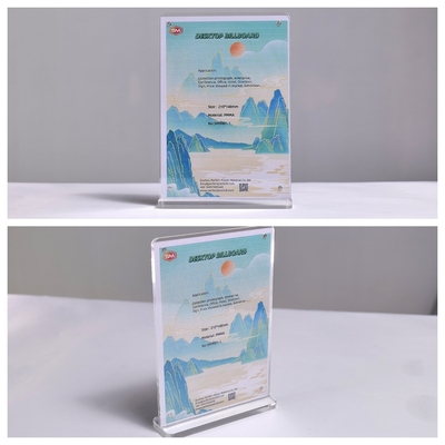kupować Silny Menu Stół Jasny Restauracja 5x7c T kształt Magnetyczny Acryliczny posiadacz znaku online manufacture