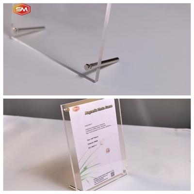 kupować Z metalowymi Dcrews akrylowe ramki zdjęciowe obraz wyświetlacz Stand dostosowany pulpit online manufacture