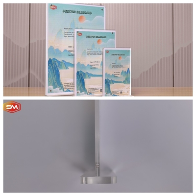 kupować T kształt Acrylic Sign Holder 8.5 * 11 wyświetlacz Stand podwójne strony online manufacture
