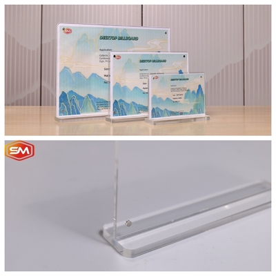 kupować Wersjalny wzór 10x15cm T kształt Acryliczny posiadacz znaku online manufacture