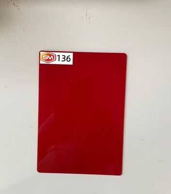 kupować Vibrant Red Cast Acrylic Sheet 22mm Thick Panel for Retail Display Fabrication online manufacture