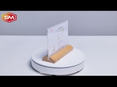 T-formatowy uchwyt do znaków akrylowych z trójkątną drewnianą podstawą