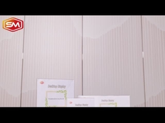 T kształt akrylowy drewniany posiadacz znaku z dwoma rowkami