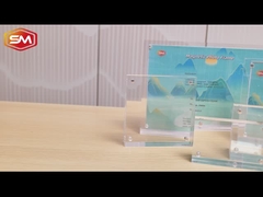 Serię podwójnej, pochyłej akrylowej, magnetycznej ramki fotograficznej