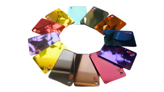 Profesjonalny 0,6-6 mm 100% Virgin Golden Plexiglass Mirror Acrylic Sheet