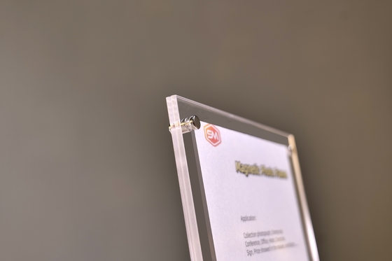 Biuro 6calowe cyfrowe zdjęcie 4x6 ramki akrylowe z stojąco wyłączonym menu