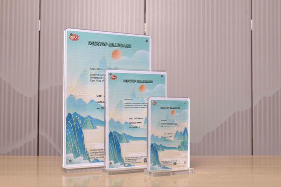 A4 Horyzontalny Płytkowy T-Form Magnetyczny Własny Płyta Acryliczna