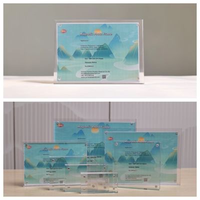 Niestandardowa jasna 11x17 8,5x11 cali Akrylowa ramka magnetyczna