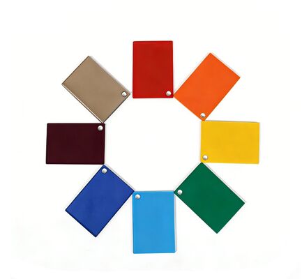 Kolorowa płyta akrylowa 18 mm, odporna na promieniowanie UV, kolorowy panel akrylowy do wiat przystanków autobusowych